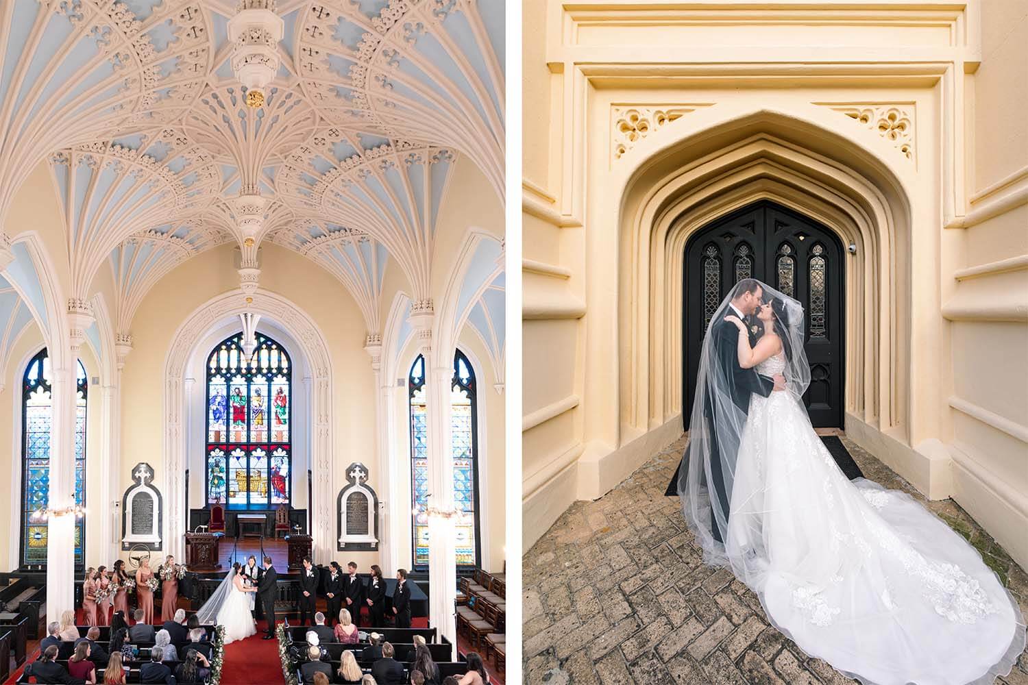 Ceremony at the historic Unitarian Church in Charleston